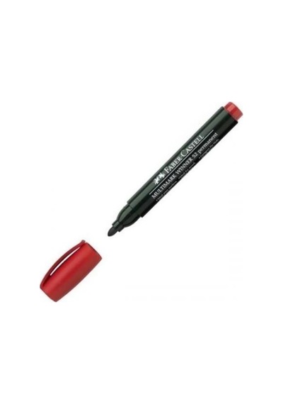 Faber-Castell Permanent Markör 52 Yuvarlak Uç Kırmızı