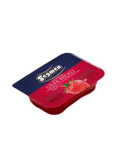 Seğmen Piknik Reçeli 100'lü 20 G Çilek - Pratik Porsiyonluk Kahvaltılık 2'li Ekonomik Paket - 2 Tarı