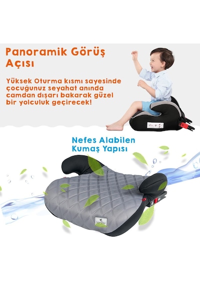 Lorelli Sirius New Isofix Oto Koltuğu Yükseltici - Gri
