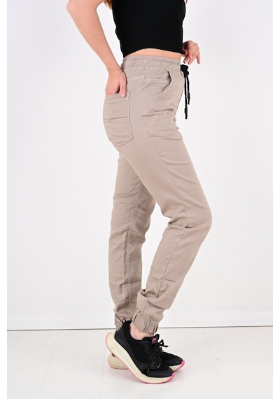 Black Steel Jogger,Bel Ve Paça Lastikli Bayan Pantolon-Byn-1000 (543993463)