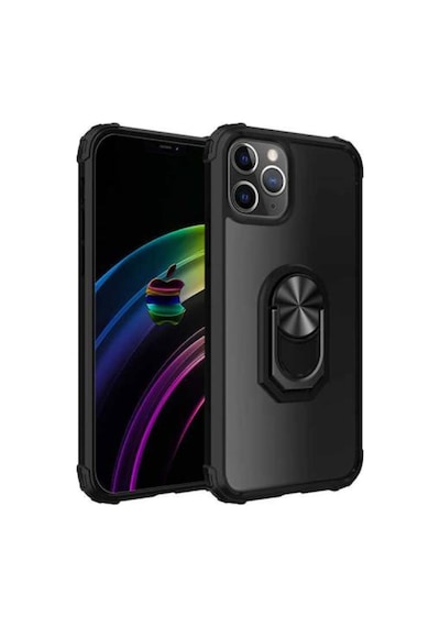 Apple Uyumlu iPhone 12 Pro Max Kılıf Mola Kenar Köşe Ve Yüzük Kısımları Renkli