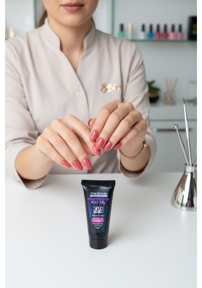 30ml Pembe Protez Tırnak Jeli Poly Jel Tırnak Uzatma Jeli Polygel Polijel Poly Gel Pembe