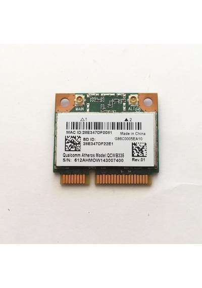 Qualcomm Atheros QCWB335 WiFi Kablosuz + Bluetooth 4.0 mini PCI-E
