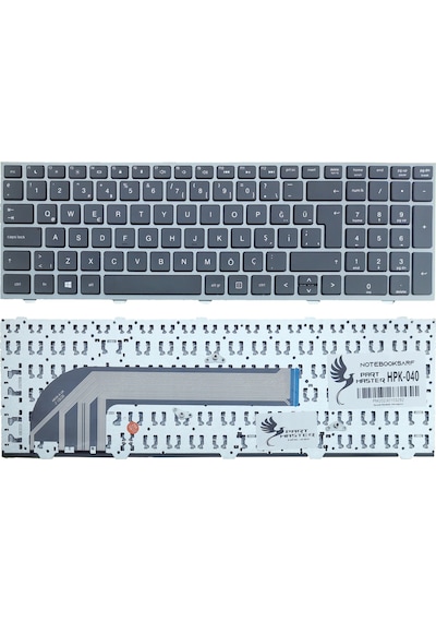 HP Uyumlu Probook 4540s (H5V02ES) Klavye (Siyah)