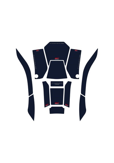 Gp Kompozit Honda Forza 750 2021-2024 Uyumlu Tank Pad Seti Lacivert