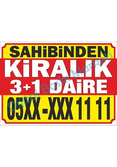 Sahibinden Kiralık Emlak Branda Afiş Pankart (436278473)