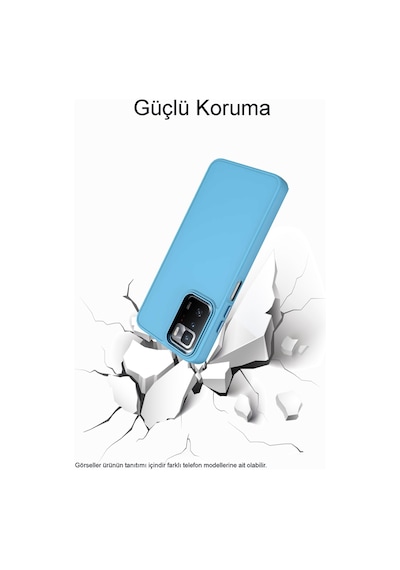 Xiaomi Redmi Note 8 Pro Renkli Metal Kamera Çerçeveli İçi Kadife Lansman Kılıf - Lacivert