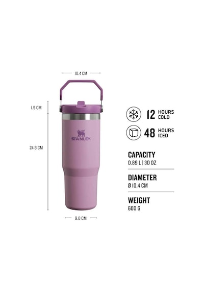 Stanley Iceflow Flıp Straw Tumbler 30oz/0.89 Lt Lılac As1009993312 Leylak