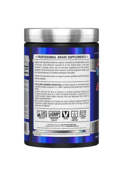 Essentials Arginine Hcl 400 G 80 Servis