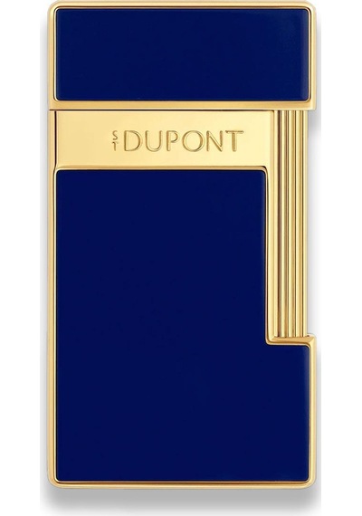 S.t. Dupont Slimmy Puro Çakmak Parlak Mavi Gold 28225