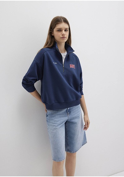 Mavi Koyu Lacivert Kadın Sweatshirt M1s10373-70488 Koyu Lacivert