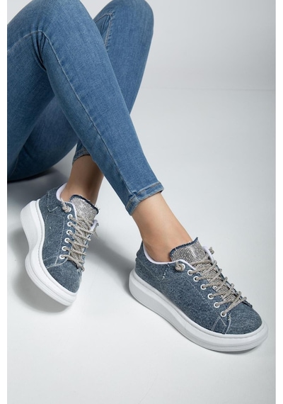 Erceka Taşlı Günlük Kullanıma Uygun Kadın Spor Ayakkabı Sneaker Bağcıklı Su Geçirmez Siyah-beyaz-mavi Taşlıkoyumavikot Erceka Taşlı Günlük Kullanıma Uygun Kadın Spor Ayakkabı Sneaker Bağcıklı Su Geçirmez Siyah-beyaz-mavi Taşlıkoyumavikot