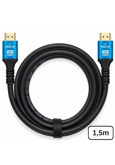 6060 8k Ultra Hd 2.1v 48gbps Hdmi Kablo 1.5 Metre Altın Kaplama Led Tv
