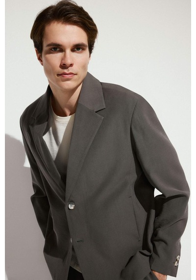 Defacto Oversıze Blazer Koyu Khakı Ceket H7041ax26smkh522 Haki-kh522
