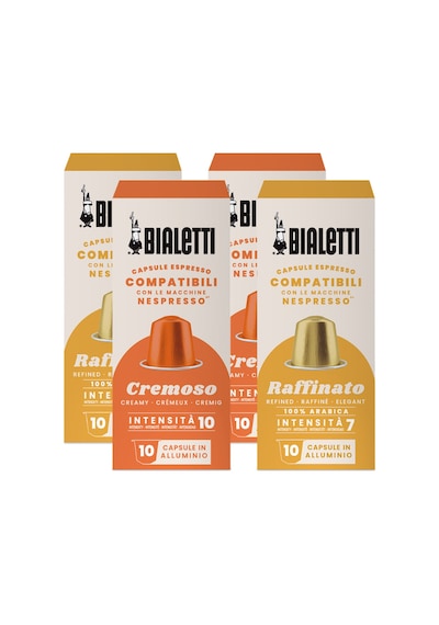 Bialetti Nespresso Uyumlu Kapsül Kahve Cremoso Ve Raffinato 40 Adet Kapsül Kahve