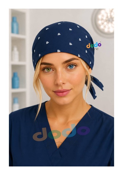Lacivert Cerrahi Bone , Medikal Bone , Doktor, Hemşire, Diş Hekimi Ve Veteriner Bonesi 122 Lacivert