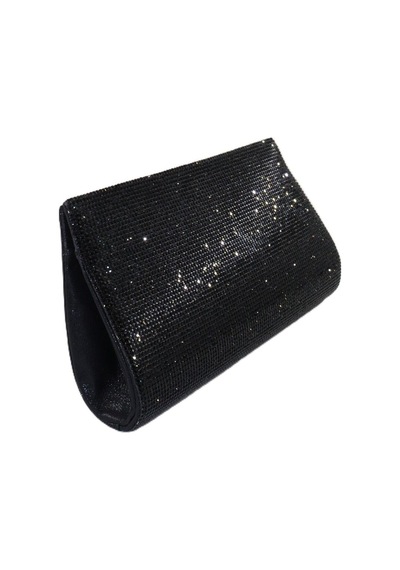 Keeba Taşlı Siyah Abiye Çanta Clutch Siyah Taşlı Gece Çantası Abiye Çanta Siyah Siyah Abiye Çantası