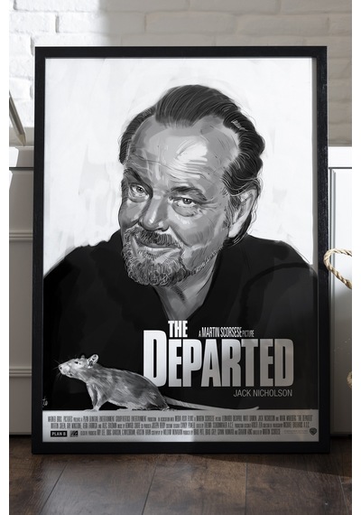Köstebek Siyah Ahşap Çerçeveli Poster, Dekoratif Film Duvar Tablosu