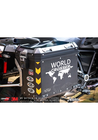 Cse19 Reflektif World Crosser (Dunyayi Gezen) Yazili Etiket