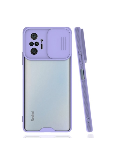 Nettech Xiaomi Redmi Note 10 Pro 4g Uyumlu Platin Kamera Kızaklı Arka Koruma Kılıf - Kırmızı Kırmızı