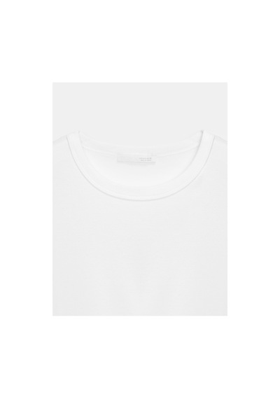 Dilvin 32779 Bisiklet Yaka T-shirt-beyaz-16479