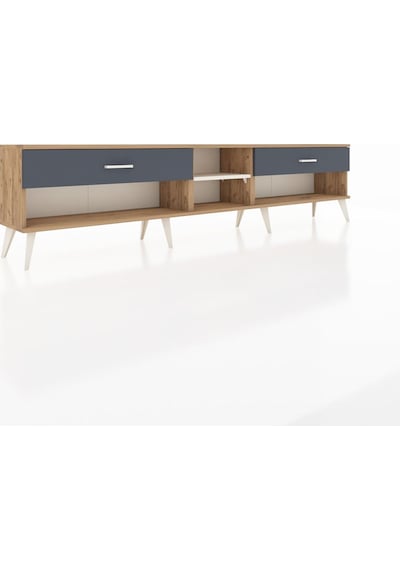Arges Tv Ünitesi Tek Raflı 2 Çekmeceli 220x30x51 Çam-aytaşı/antrasit Aytası/antrasıt - Atlas Çam Arges Tv Ünitesi Tek Raflı 2 Çekmeceli 220x30x51 Çam-aytaşı/antrasit Aytası/antrasıt - Atlas Çam