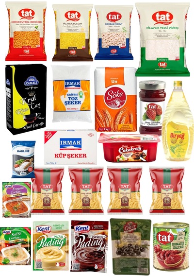 Ramazan Erzak Paketi Kumanya Yardım Kolisi 22 Çeşit Ürün 17 Kg