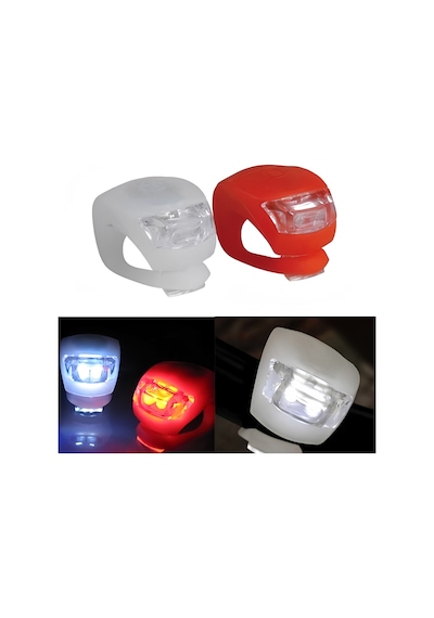 Su Geçirmez Bisiklet Çakar Işık Seti Esnek Silikon Led Lamba - Lisinya Diğer