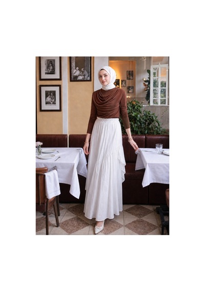 Unika Boutique Ön Drapeli Sandy Body Kahverengi
