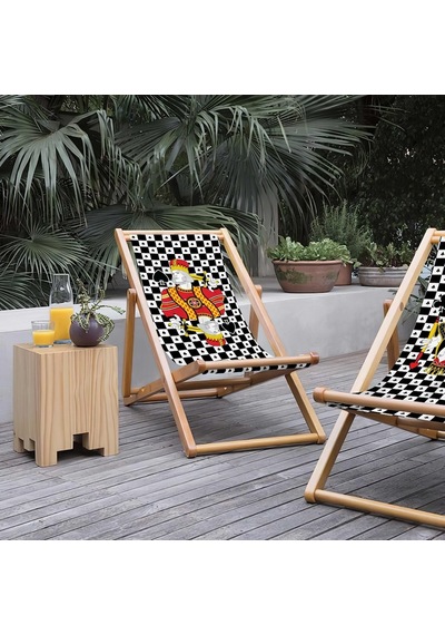 Bluehomeconcept Adawall Poker Man Katlanabilir Şezlong