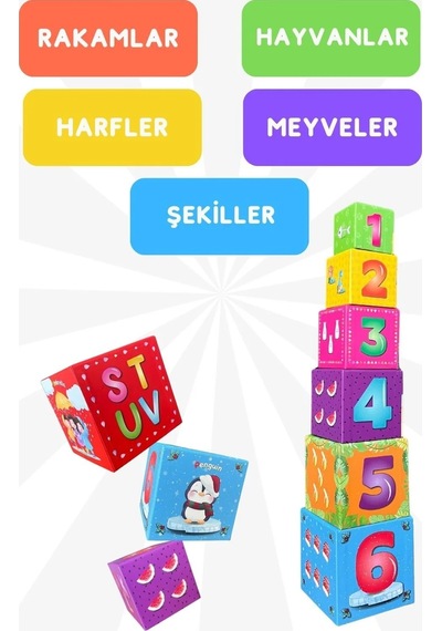 Laço Kids Eğitici Küpler Lc7994