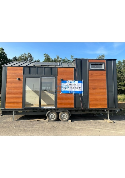 250 X 700 Teras Evim Tiny House Ahşap-kenet Sac Çelik Galvaniz Şase Loft Katlı Lüks Yaşam Alanı