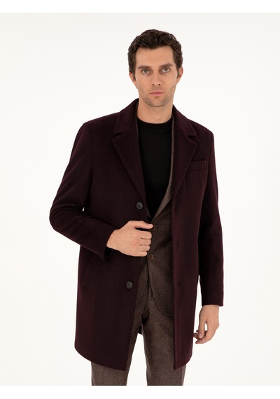 Cacharel Erkek Bordo Kaban 50292573-vr014 Kırmızı