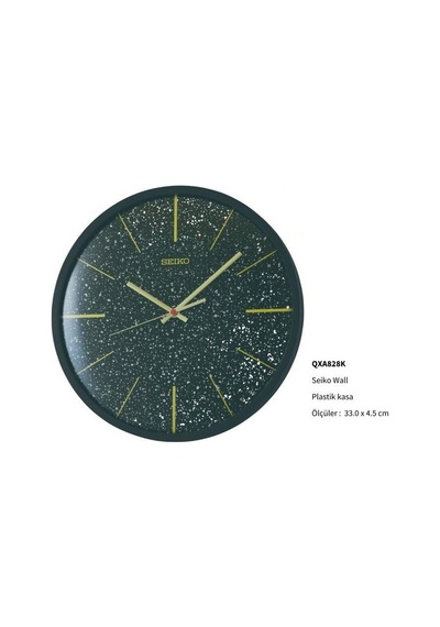 Seiko Qxa828k Siyah Renkli Ahşap Kasa Quartz Mekanizmalı Duvar Saati Çok Renkli