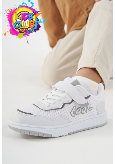 Cool Connel Sneaker Ortopedik Taban Unisex Çocuk Spor Ayakkabı Beyaz