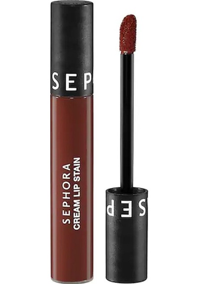 Sephora Cream Lip Stain Bulaşmayan Kadife Bitişli Ruj - Mat Likit Ruj - 25 Coral Sunset 5 Ml 0