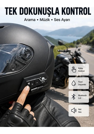 Motosiklet Sürüşleri İçin Bt22 Kask Bluetooth Kulaklık Mikrofonlu Yeni Nesil 85629950