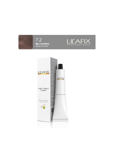 Lilafix Tüp Saç Boyası 100 Ml 7.2 Bej Kumral