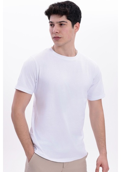 Blayn Jeans Erkek 10'lu Tişört Seti %100 Pamuk Basic Regular Fit Bisiklet Yaka Düz Renk Günlük T-shirt Siyah - Beyaz
