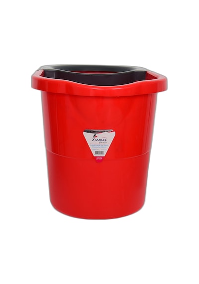 Zambak Plastik Temizlik Seti Kova+Mop+Paspas+Sap Kırmızı Renk