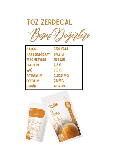 Toz Zerdeçal Doğal , Katkısız 250g Anne Elinden Sofranıza