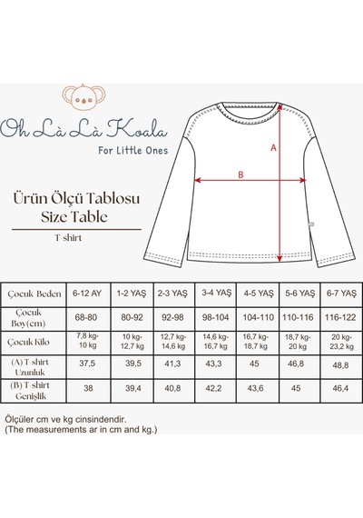Oh La La Koala Pembe Nakışlı Oversize Uzun Kollu T-shirt Pembe