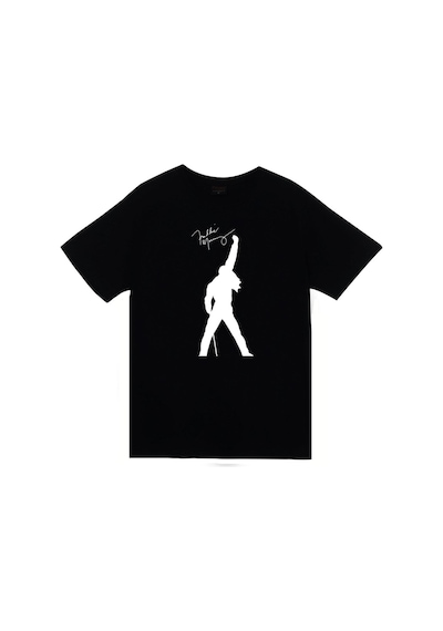 Stoned&Fame Queen Baskılı T-shirt SIYAH