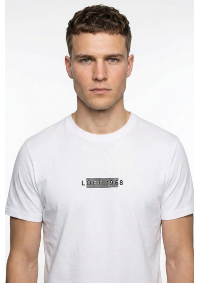Loft Lf2042340 Erkek Kısa Kol T-shirt Beyaz