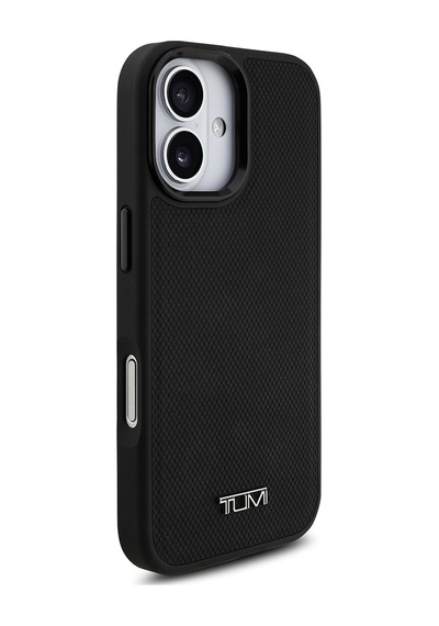 Apple Uyumlu iPhone 17  Kılıf Tumı M-safe Şarj Özellikli Deri Noktalı Dizayn Kapak Siyah Siyah