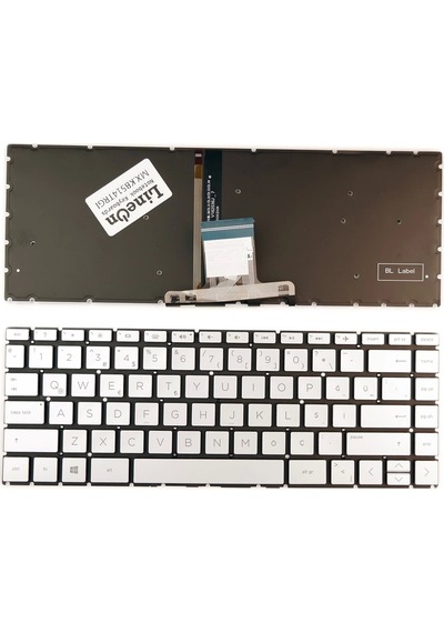Hp 14-dr Notebook Klavye Gri Işıklı