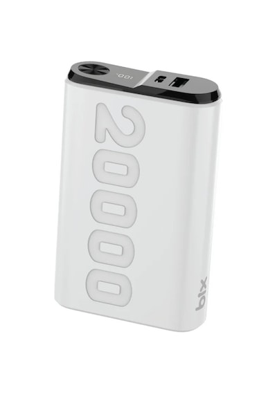 Bix Tpb24 20000mah Pd 20w Usb-c Usb-a Qc 3.0 22.5w Süper Hızlı Şarj Destekli Dijital Ekranlı Mini Powerbank Beyaz Beyaz