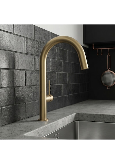 Newarc Bold Mat Gold Mutfak Eviye Bataryası 910738 Altın