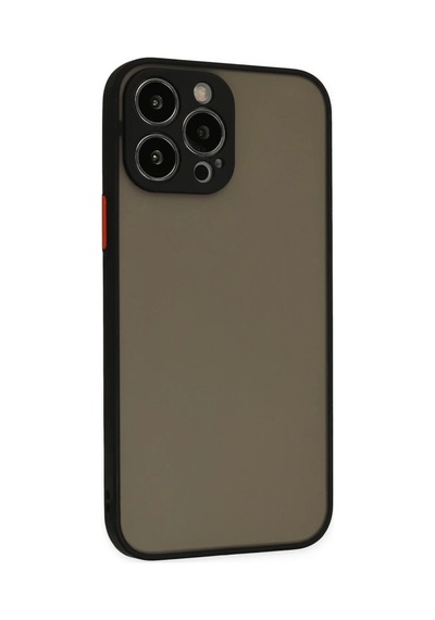 İphone 15 Pro Max Kılıf Montreal Silikon Kapak - Siyah
