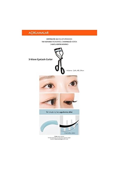 Mıssha 3 Kat Güçlü Kirpik Kıvırıcı Mıssha 3-wave Eyelash Curler Acai Üzümü